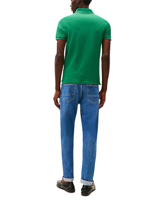 Polo uomo verde in cotone Tommy Hilfiger | MW0MW17771L4F